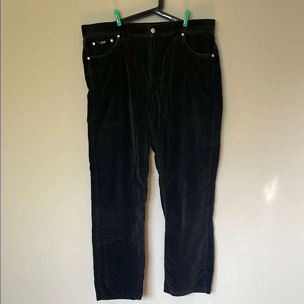 Hugo BOSS Men's Black Corduroy Pants Size 40